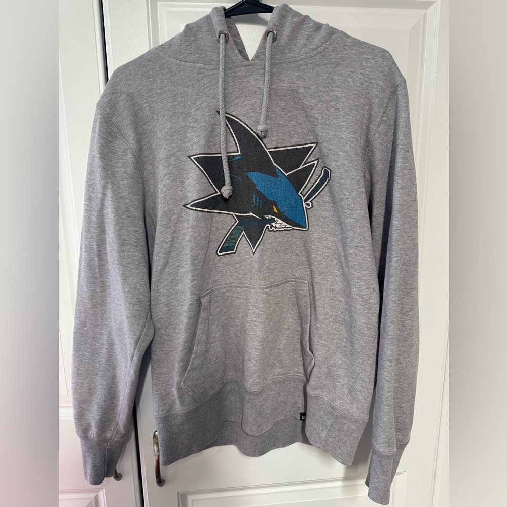 47 Gray and Blue San Jose Sharks Sweatshirt